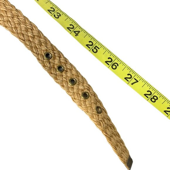 Vintage 90s Southwestern Braided Rope Belt Small - Picture 3 of 3